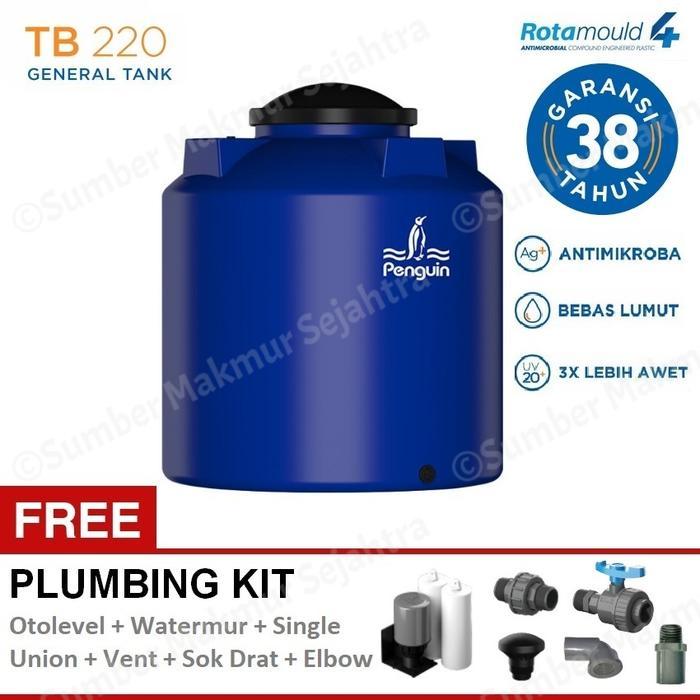 Tangki Air / Tandon / Toren Penguin 2200 Liter - TB 220 - Biru
