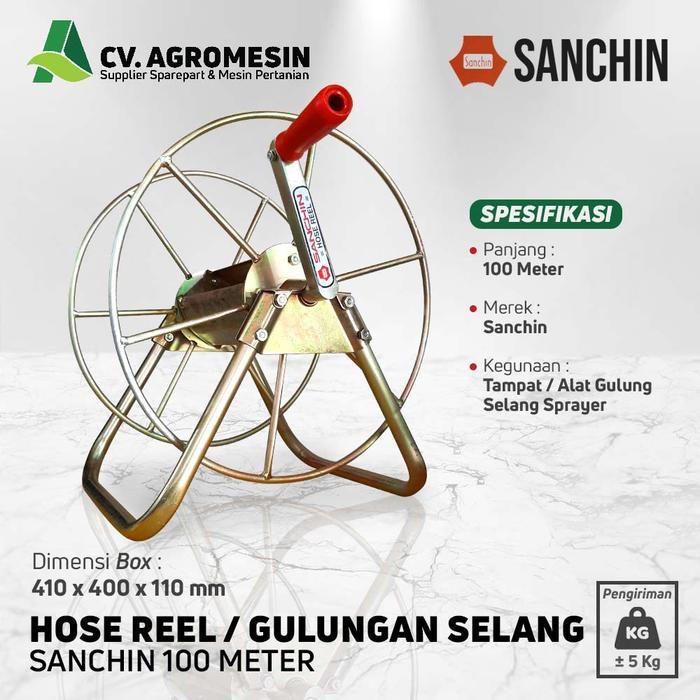 Hose Reel Gulungan Selang Air Sanchin 100 Meter
