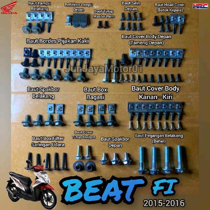BAUT LENGKAP FULL SET BODI BODY BEAT FI 2015-2016