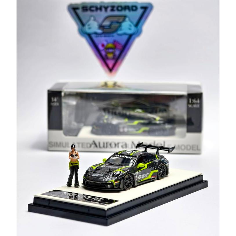 Time Micro x Aurora Model Porsche 911 GT3 RS 992 Full Carbon FANATEC GT World Challenge Asia FIGURE