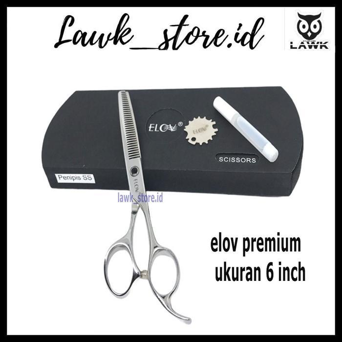 Set Gunting potong rambut elov premium ss30/ss630 gunting sasak