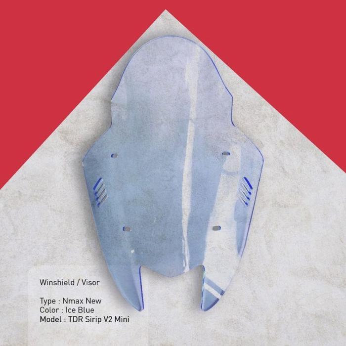 Paket Hemat Windsield Tdr Visor Model Jenong Sirip Plus Baut Visor Yamaha New Nmax & Nmax Old Motor
