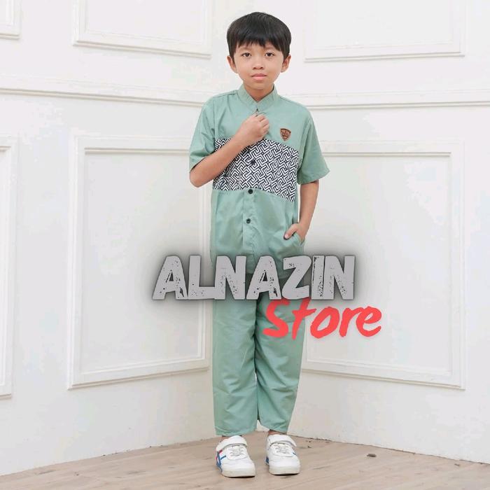 TERLENGKAP SETELAN BAJU KOKO ANAK LAKI-LAKI MUSLIM MODEL TERBARU CELANA PANJANG NYAMAN - GAMIS,