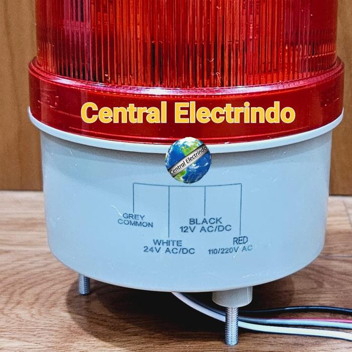 EWIG ROTARY LAMP LED N1101J (BUZZER) MERAH MULTIVOLT/3 MODEL