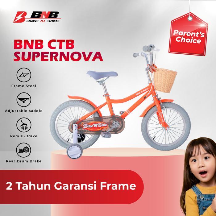 BIKBIKENBIKE - NEW SEPEDA ANAK PEREMPUAN USIA 3 - 9 TAHUN CTB SUPERNOVA UKURAN 12 16 18 INCH