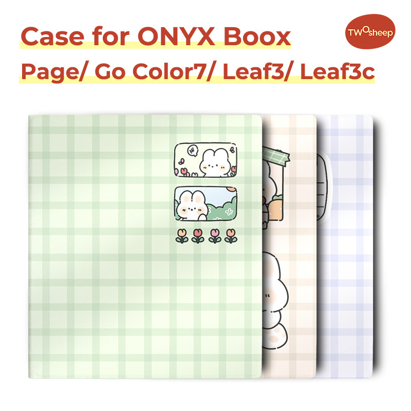Twosheep 7-Inch Case For Onyx Boox Go7 Boox Go Color7 Genii Geni Page Leaf3 Leaf3C Magnetic Cover
