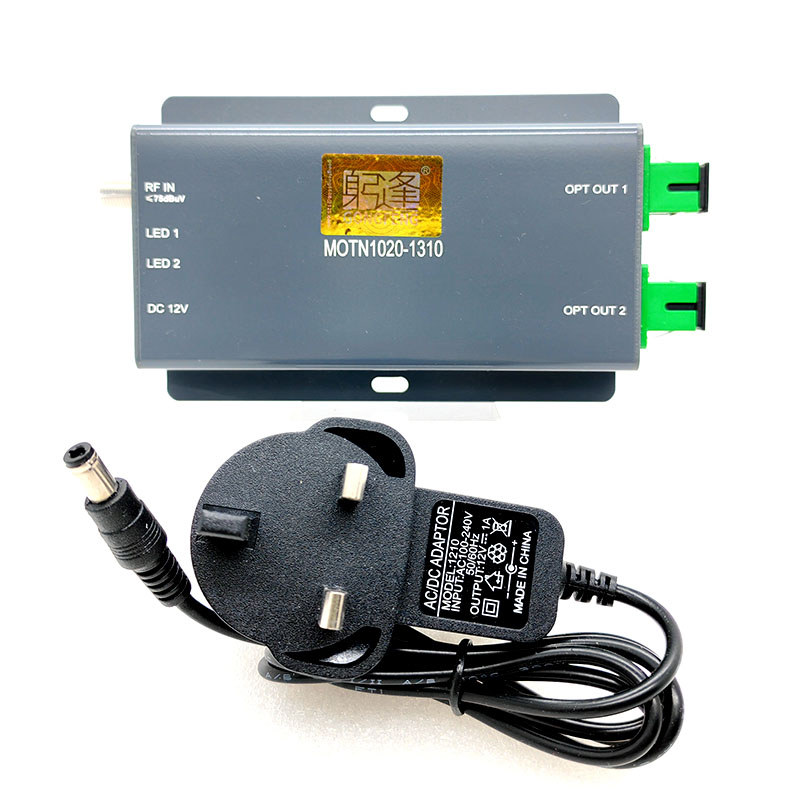 JUAL  FTTH CATV Optical Transmitter 1310/1550nm AGC/ATT Optical Power Control,47-1000MHz Bandwidth, 