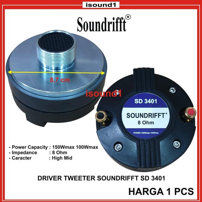 TERLARIS TWEETER TWETER TWITER DRIVER SPEAKER DOME 4 INCH SOUNDRIFFT SD3401 SALE