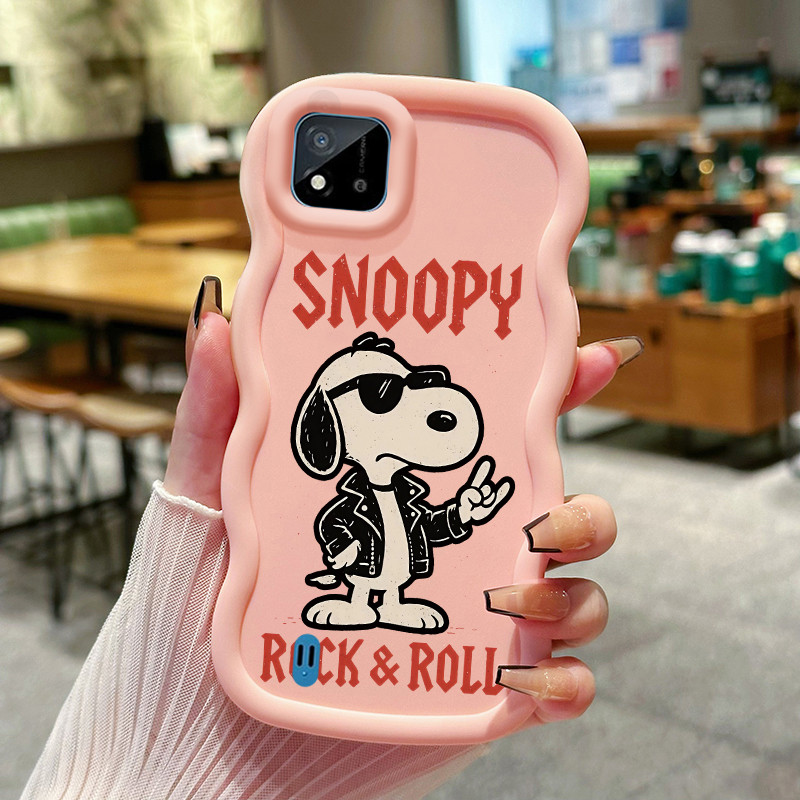 Casing Untuk Realme C20 C20A C11 2021 Case Casing pola Anak anjing dan robot Kasing Kesing Cesing HP