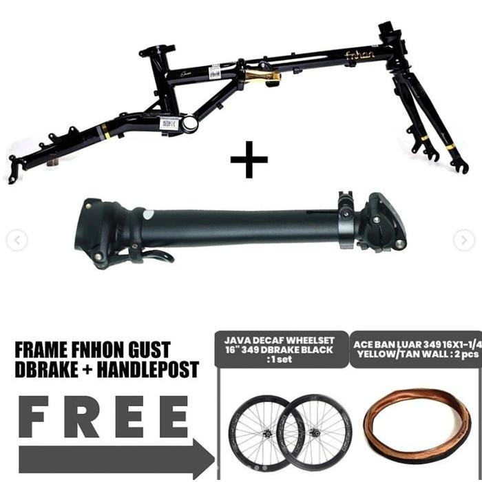 Paket Ppkm Frame Fnhon Gust Discbrake Discbrake + Fnhon Handlepost