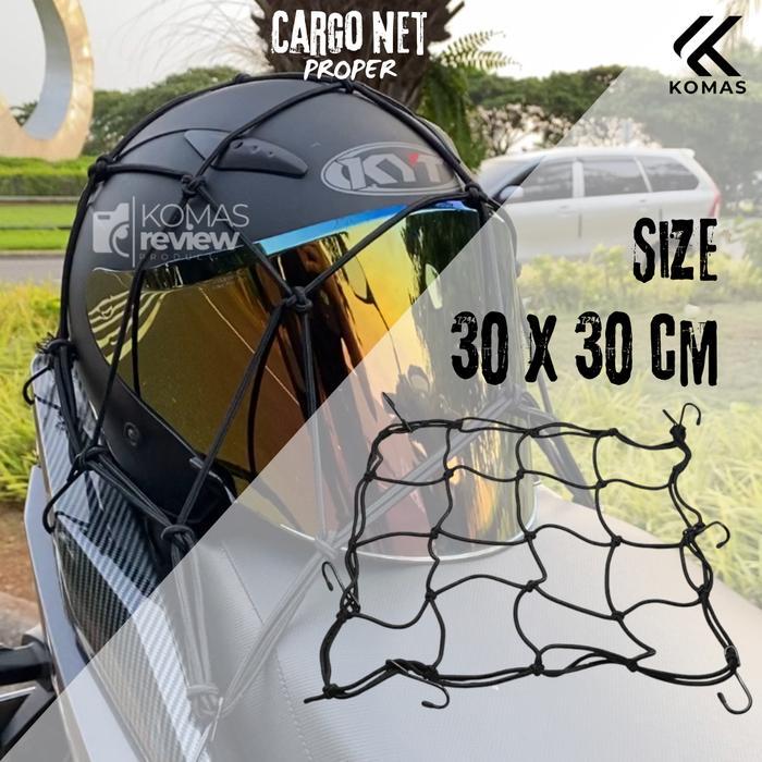 Jaring Bagasi Motor Bmg Cargo Net Jaring Helm Touring