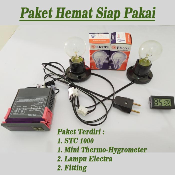 Paket Mesin Tetas Telur Pemanas Dengan Thermo-Hygrometer