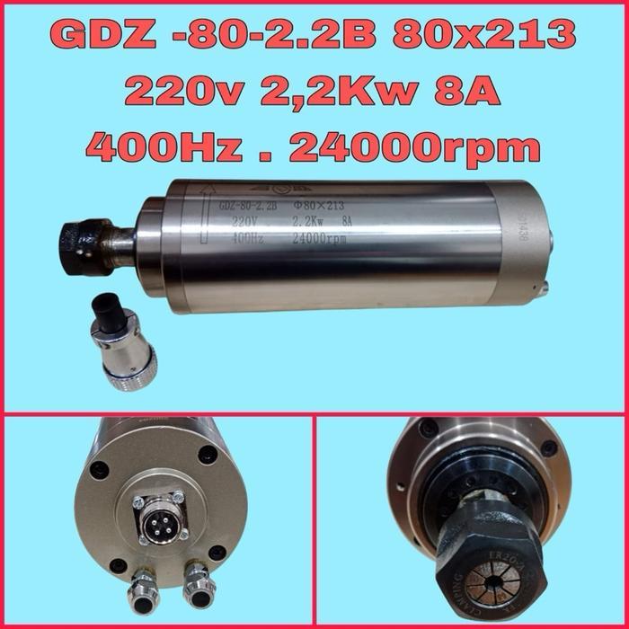 Wates Cooled Spindle CNC Motor 800Kw/1.5Kw/2.2Kw