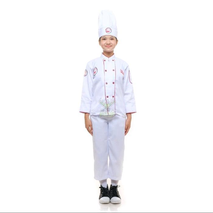 New Baju Profesi Koki / Chef Anak Fashion Original