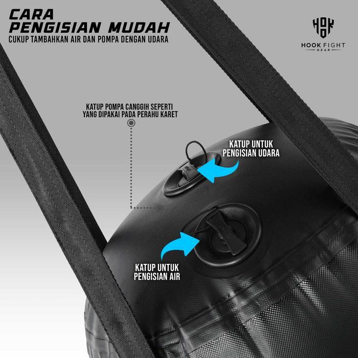 Samsak Air Udara Hook Samsak Tinju Gantung 180cm Hook Sansak Muay Thai Punching Bag Taekwondo
