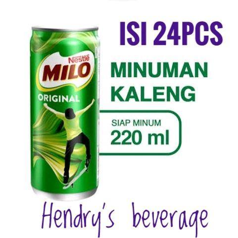 Milo kaleng original 220ml 1dus isi 24pcs Milo can 1dus Gratis Ongkir
