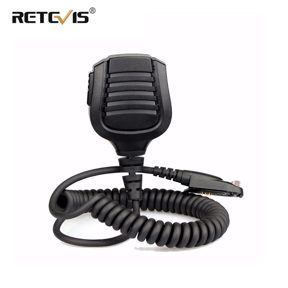 New Retevis Speaker Microphone PTT Mic For Retevis RT82/RT87/RT83 Ailunce HD1 DMR Digital Walkie Tal