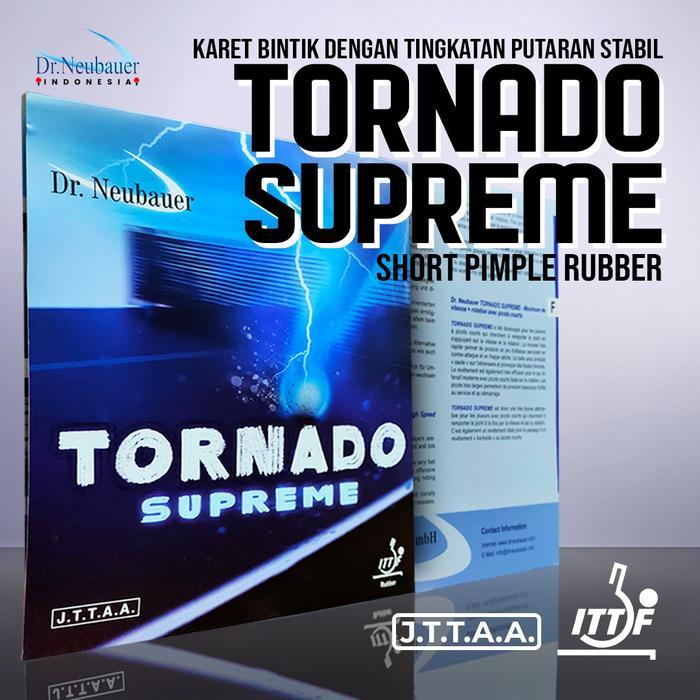 Karet Bat Tenis Meja Dr. Neubauer Tornado Supreme Bintik Pendek