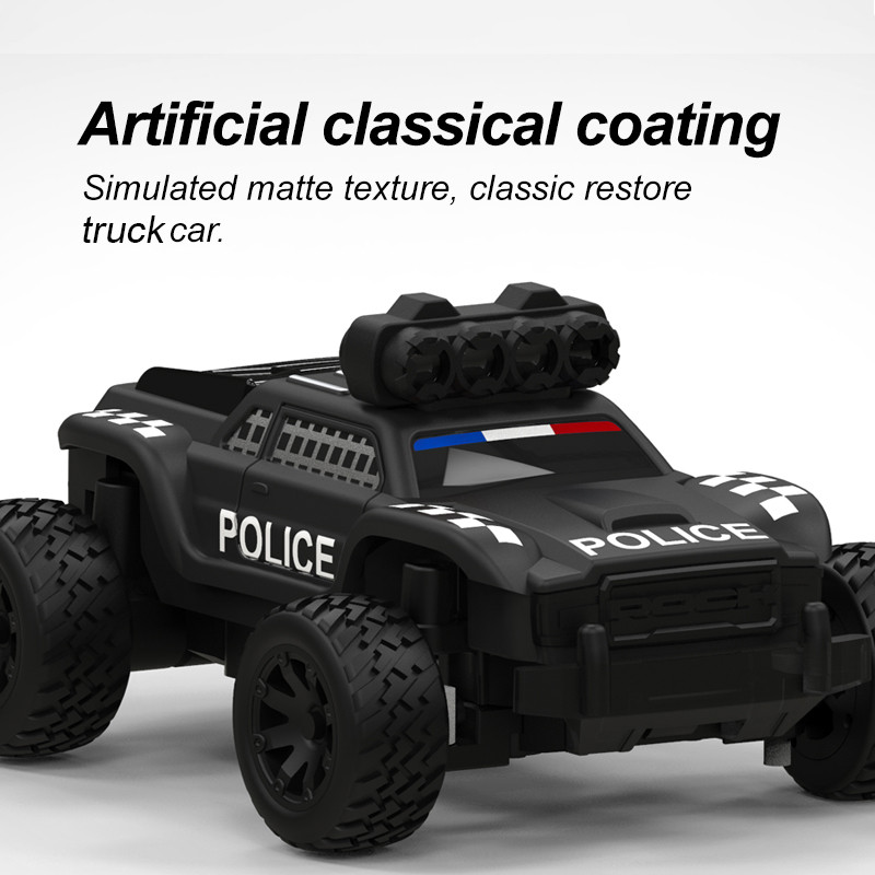 Turbo Racing 1:76 C82 RC Truck Car Mini Full Proportional RTR Car Toys With Cool Lights for Kids And