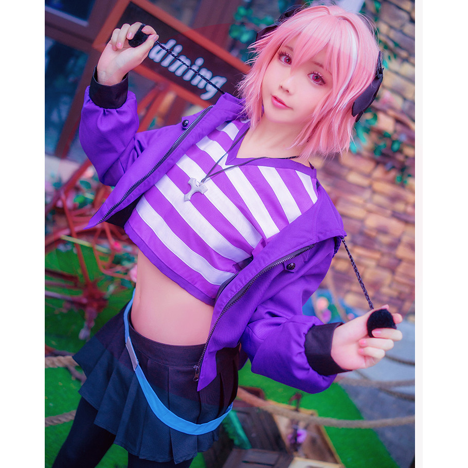 Astolfo Fate Grand Order Cosplay Anime Apocrypha Fgo Cosplay Costume Uniform Jacket + T Shirt +