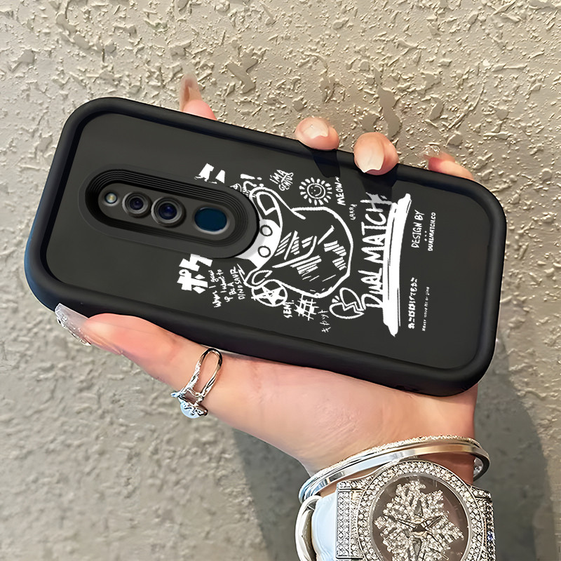 Casing Hp OPPO F11 F11 Pro A9 2019 A9x Case Casing Pasukan beruang rusak pola Kasus HP Tangga Langit