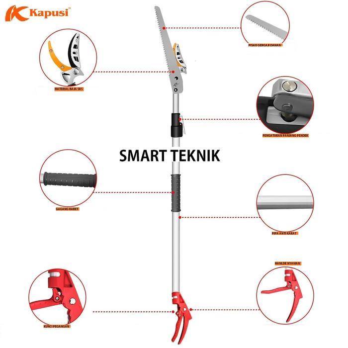 {Promo} Kapusi Gunting Dahan Panjang Gunting Dahan Extension Gunting Pruning Panjang Pendek