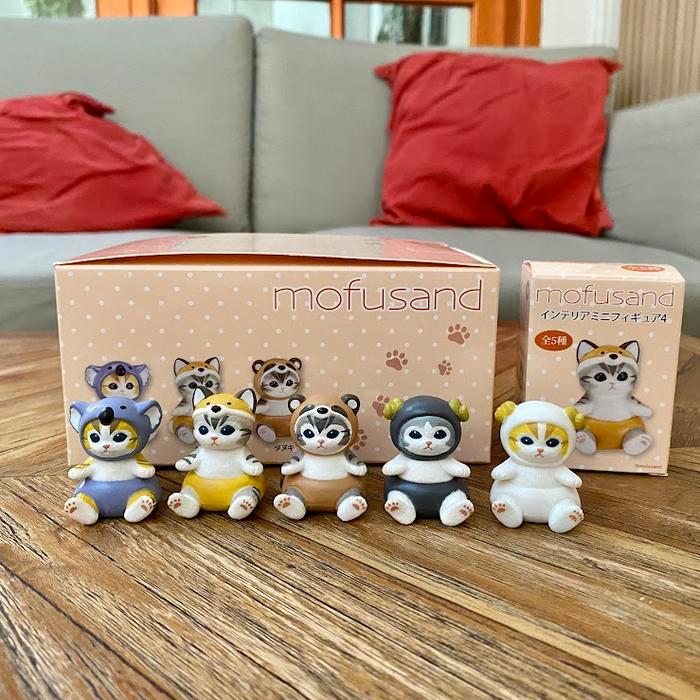Figure Miniatur Ornament Pajangan Koala Rubah Duduk Set Topper Cake Lucu
