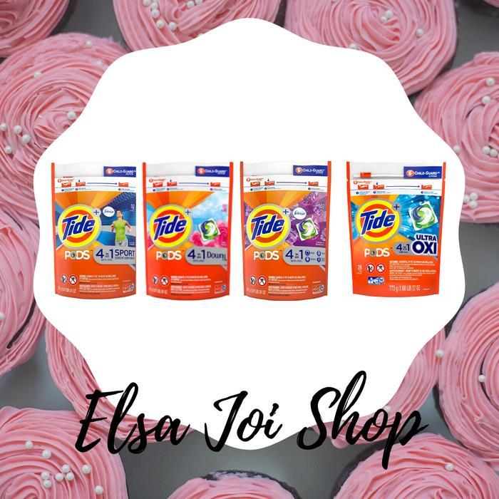 TIDE PODS 4 IN 1 DOWNY LAUNDRY DETERGENT LIQUID - SERIES