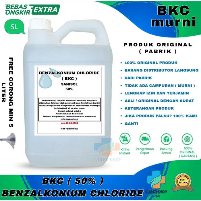 BKC 50% 5 LITER GROSIR MURNI / BKC 5 LITER