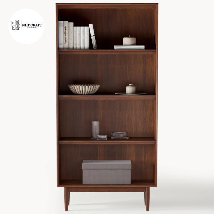 rak pajangan jati / rak buku jati minimalis / rak jati minimalis