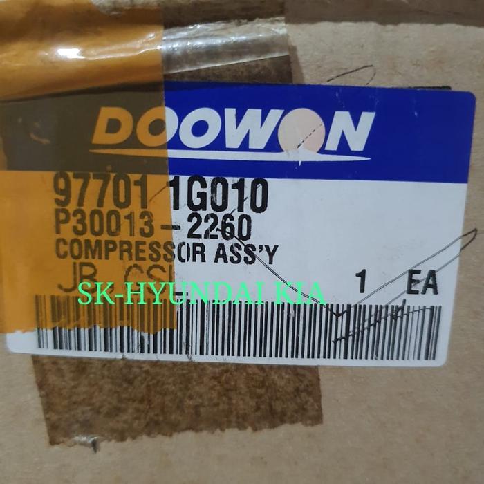 Compressor Assy Kompresor Ac Kia Pride - Asli Doowon