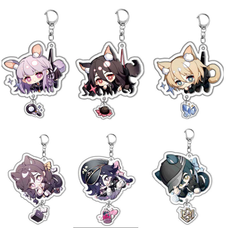 Game Danganronpa V3: Killing Harmony Keychain Nagito Komaeda Hinata Hajime Pendant Key Chain Cosplay