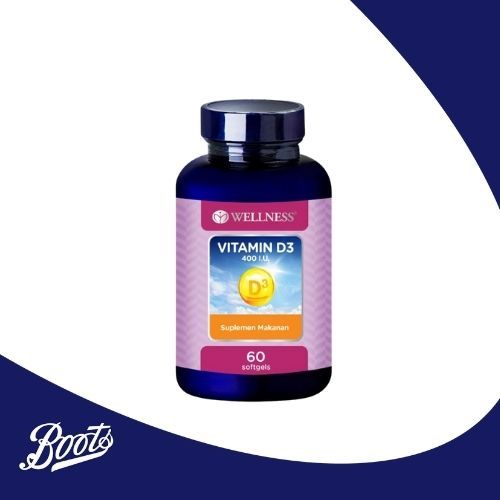 Wellness Vit-D3 400 I.U 60S