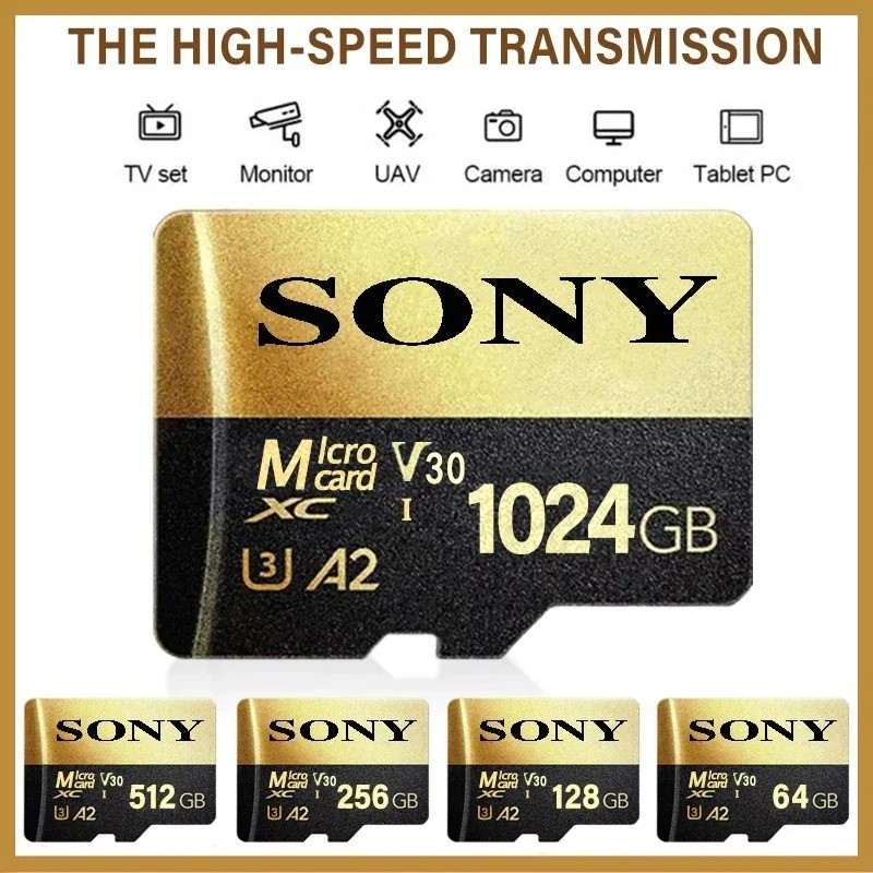 SONY 1TB Micro SD Card Memory Card Hight Speed MIni MicroSD Card 1TB 512GB 256GB 128GB SD TF Flash