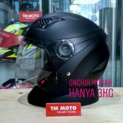 Helm Zeus Z610 Matt Black / Half Face Zeus