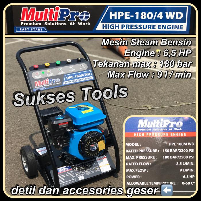 MESIN STEAM W/ ENGINE BENSIN LAKONI DAYTONA 120 G MULTIPRO HPE 180 4WD