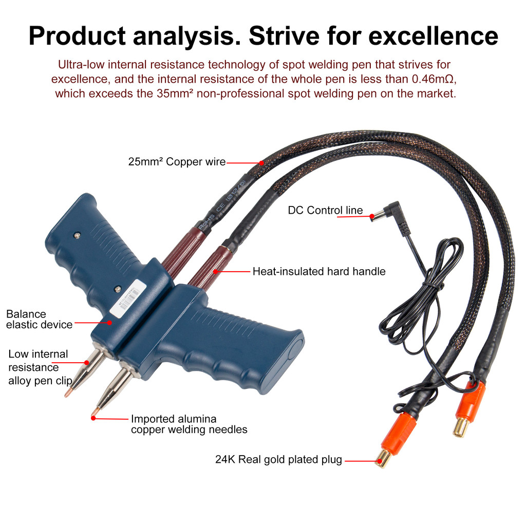 Spot Welding Pen Spot Welder Pen for Welding Batteries Integrated Spot Welding Pen Spot Welding Pen