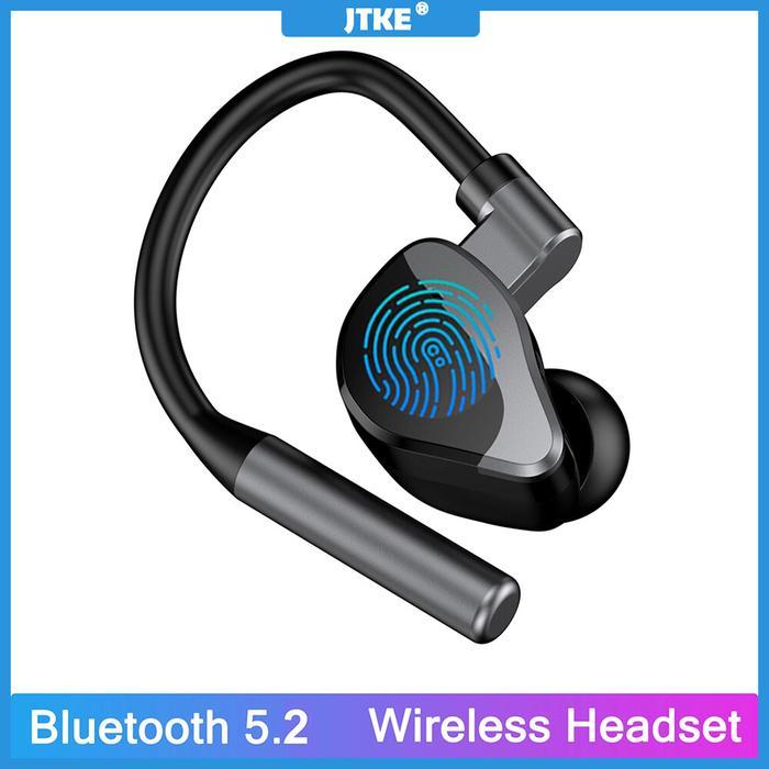 Jtke Earphone Bluetooth 5.2 Tws, Headphone Nirkabel, Kontrol Sentuh