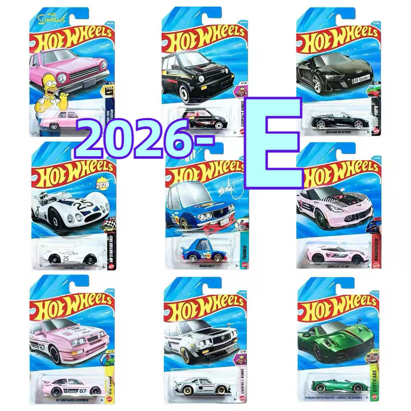 2026E Original Hot Wheels Car Boys Toys 1/64 Diecast Mazda Pagani The Corvette Audi Batman Ford