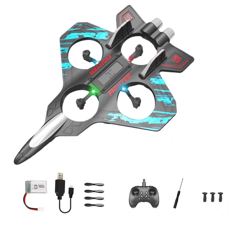 A45F-Rc Plane 2.4G Remote Control Aircraft Six Epp Foam With Led Indoor And Outdoor Simple Flying