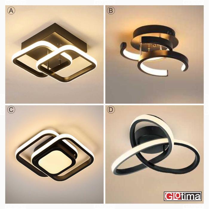 LAMPU PLAFON PLAFOND GANTUNG HIAS LED MODERN CEILING LIGHT 3 WARNA