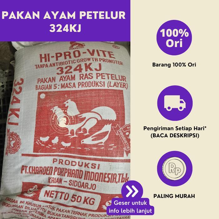 Pakan Ayam Petelur 324KJ 1 Kg