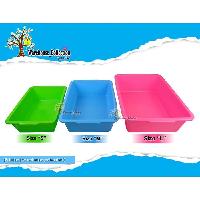 Ready Stok - Bak Segi Warna Premium Medium Besar / Bak Segi Tebal / Bak Kotak Besar