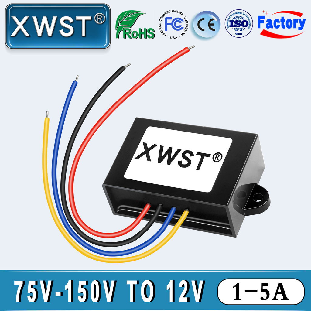 BELI SEKARANG XWST Isolated DC DC Converter 75-150v 84V 96v 120v  to 12v Step Down Isolation Buck Co