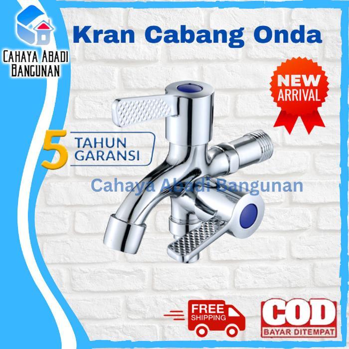 Kran Air Cabang 2 Shower Mesin Cuci Onda K-Tul 1/2"