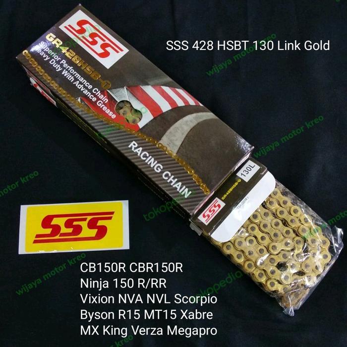 Rantai Sss 428 Hsbt Gold 130 Cb150R Cbr150R Vixion Ninja R15