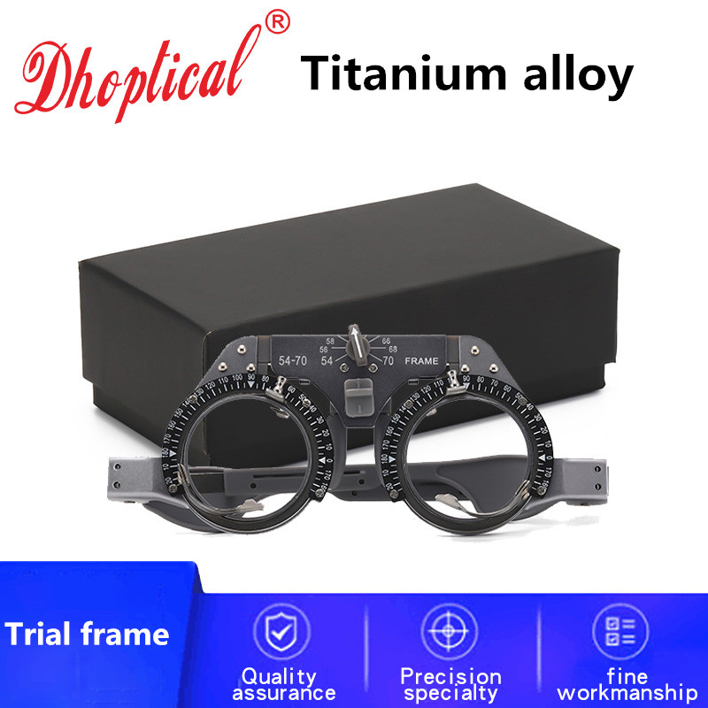 Optical Adjustable Trial Lens Frame - Titanium Material, Super Lightweight Full Function Optometry