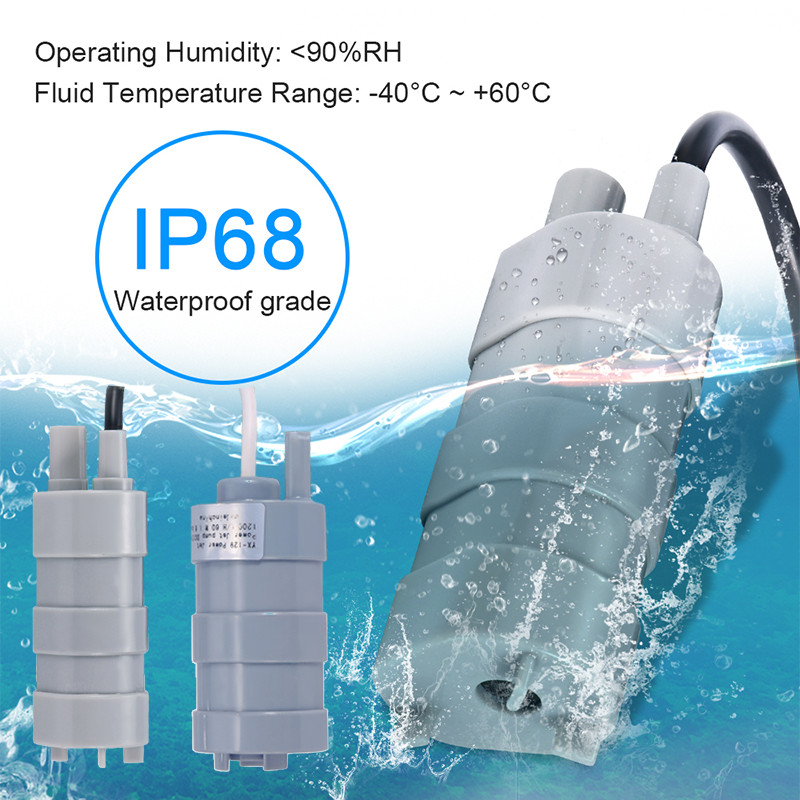 Ature Submersible Pump 12V Pump Aquarium Pump Rv Camping Garden Pump 1500L/H And 1000L/H