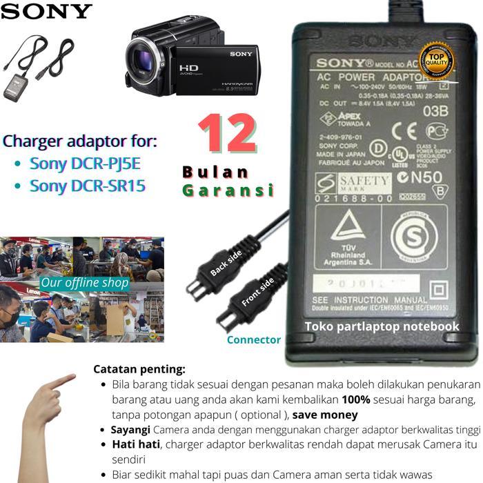 Jual charger adapter adaptor Handycam Camcorder Sony DCR-PJ5E DCR-SR15