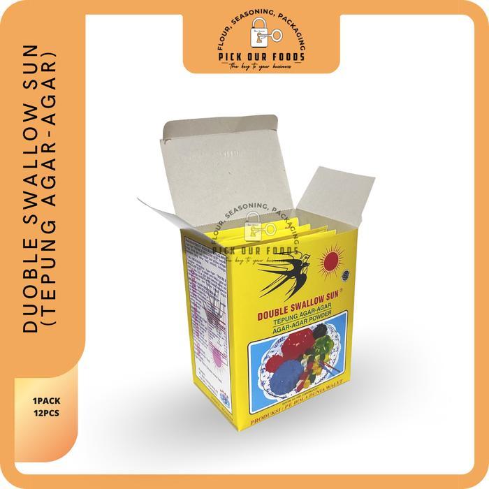 MNTB AGAR AGAR SWALLOW AGAR AGAR DOUBLE SWALLOW SUN JELLY POWDER 1 DUS